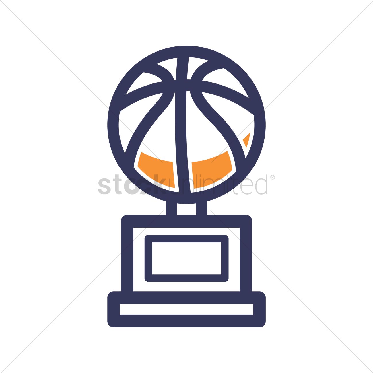 Basketball Trophy Vector Image 1300x1300 Basketball Trophy Vector Image