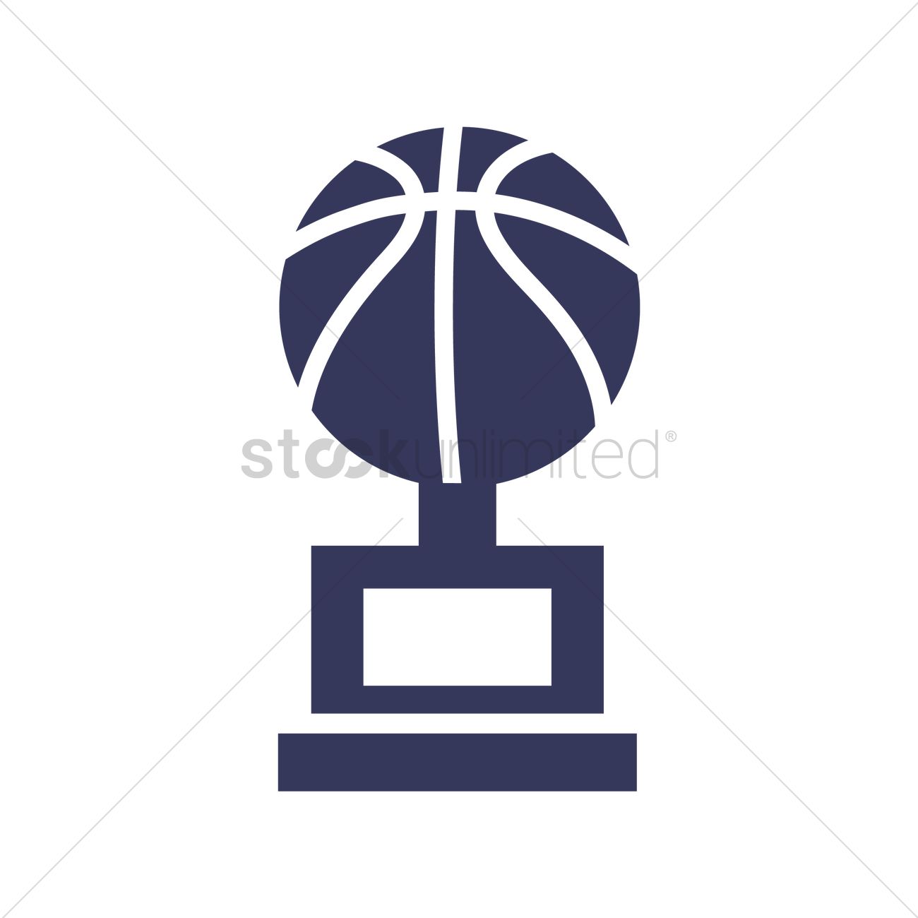 Basketball Trophy Vector Image 1300x1300 Basketball Trophy Vector Image