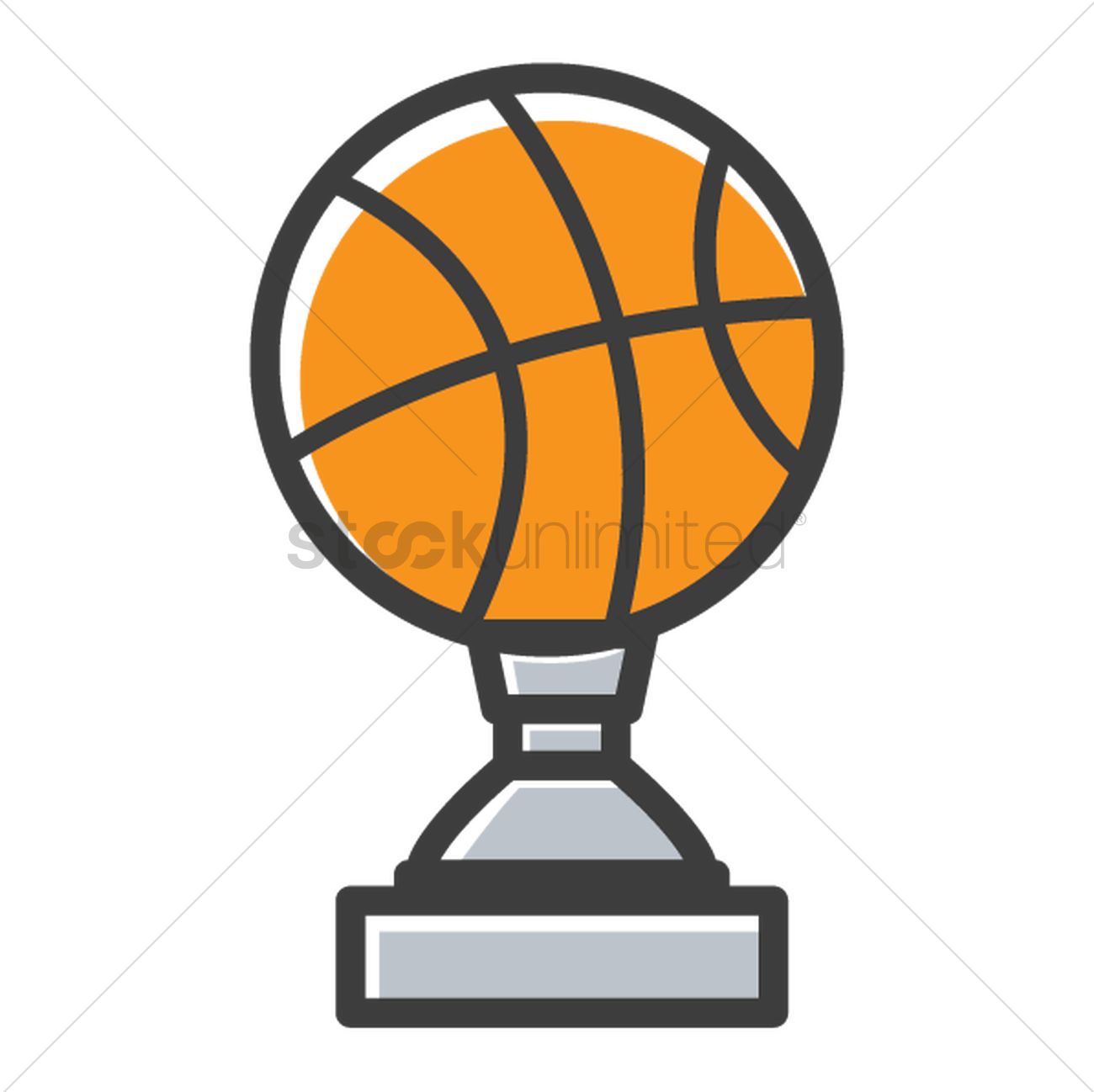 Basketball Trophy Vector Image 1300x1298 Basketball Trophy Vector Image
