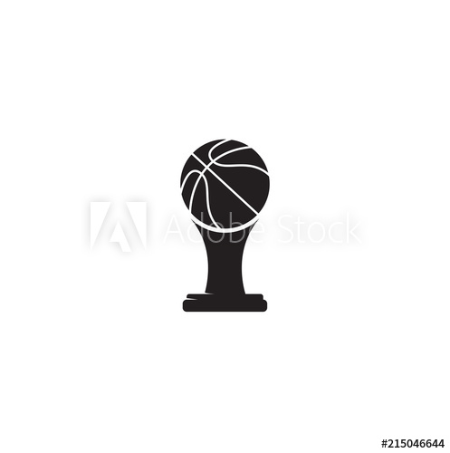 Basketball Trophy Vector Icon 497x500 Basketball Trophy Vector Icon