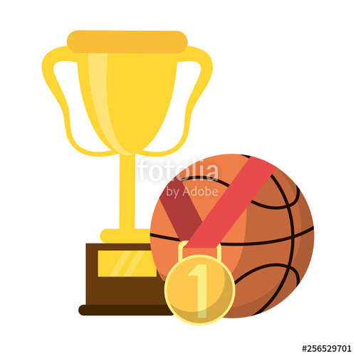 Basketball Trophy With Ball And Medal Stock Image And Royalty 500x500 Basketball Trophy With Ball And Medal Stock Image And Royalty