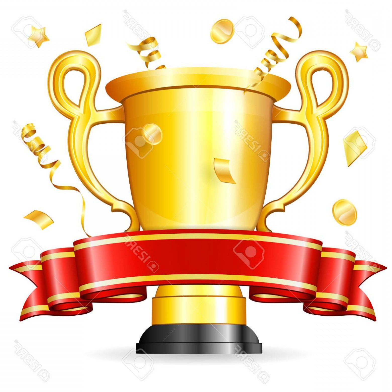 Photosoccer Poster With Ribbon And Gold Trophy Vector Isolated 1560x1560 Photosoccer Poster With Ribbon And Gold Trophy Vector Isolated