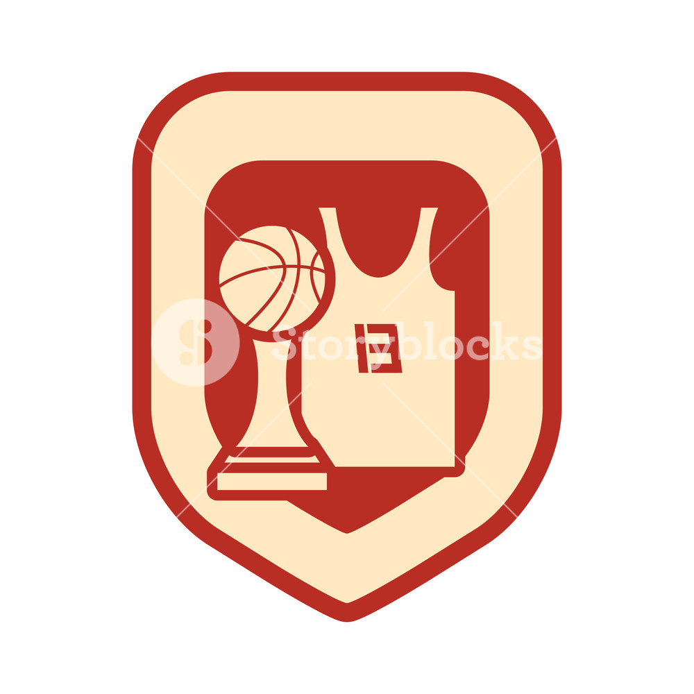 1000x1000 Basketball Tank Top Sport Jersey Trophy Vector Illustration