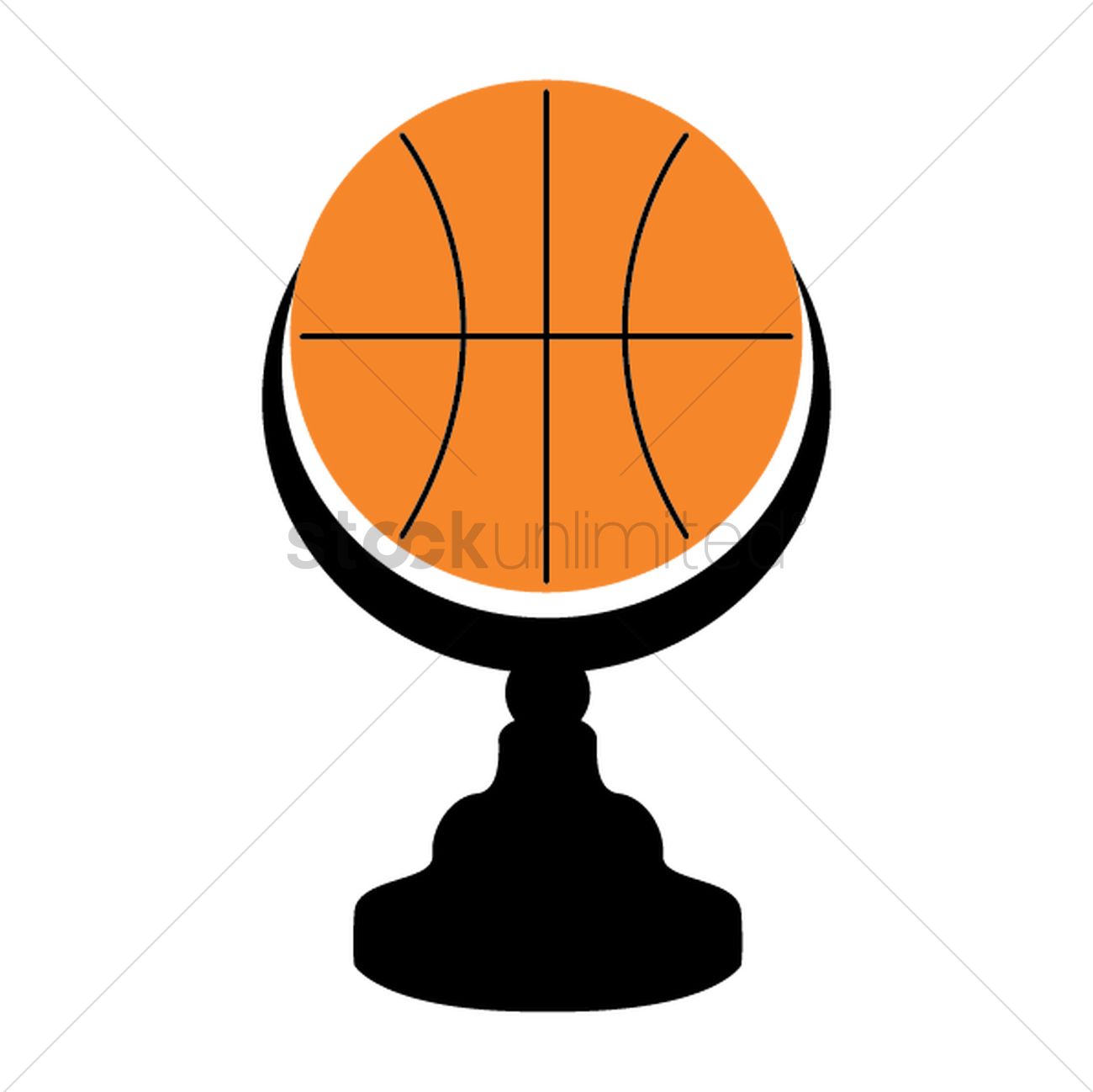 Basketball Trophy Vector Image 1300x1298 Basketball Trophy Vector Image