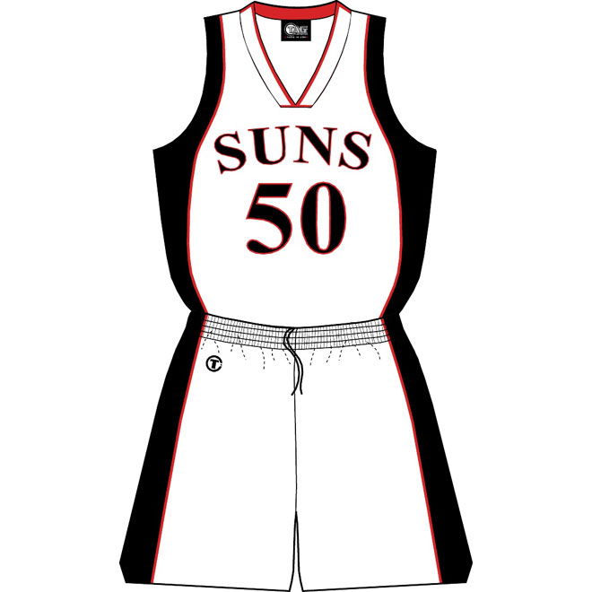 Basketball Uniform Suns Free Vector 660x660 Basketball Uniform Suns Free Vector