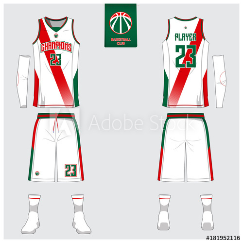 500x500 Basketball Uniform Template Design Tank Top T Shirt Mockup