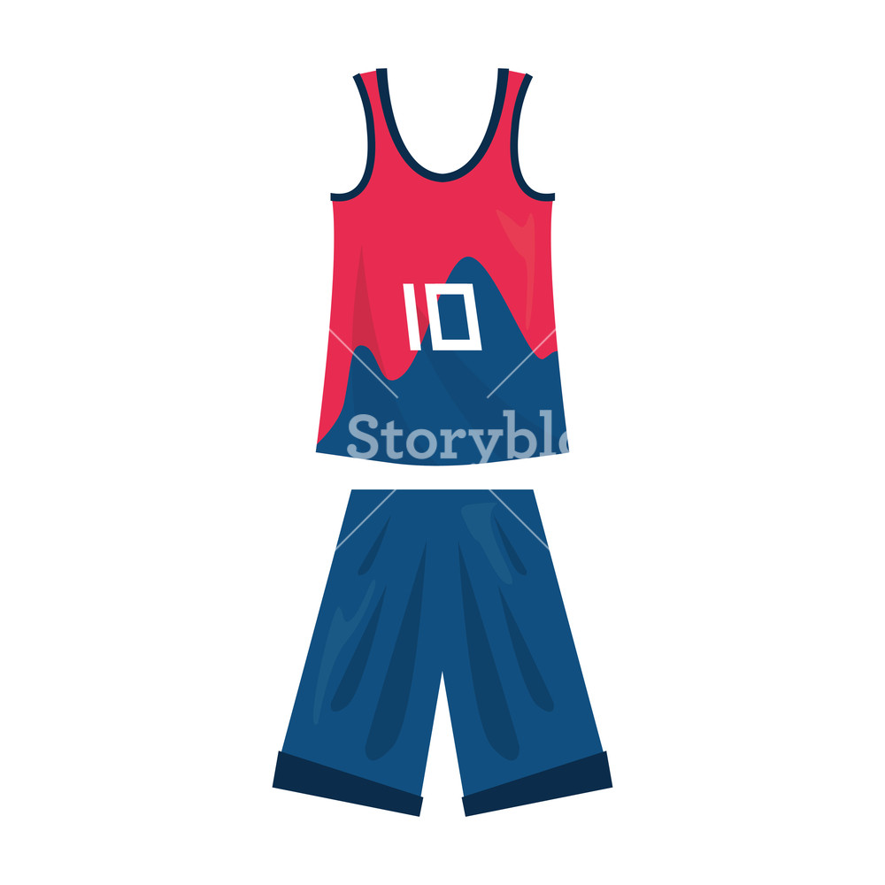 Basketball Uniform Sport Jersey Shorts Vector Illustration Royalty 1000x1000 Basketball Uniform Sport Jersey Shorts Vector Illustration Royalty