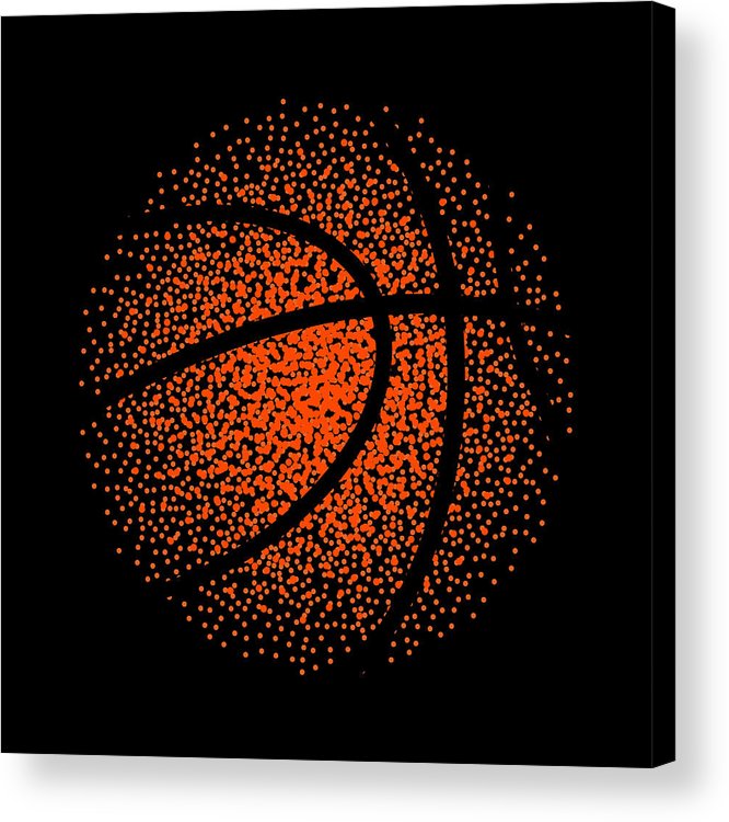 666x750 Basketball Vector Technology Background Game Basket Dots Ball