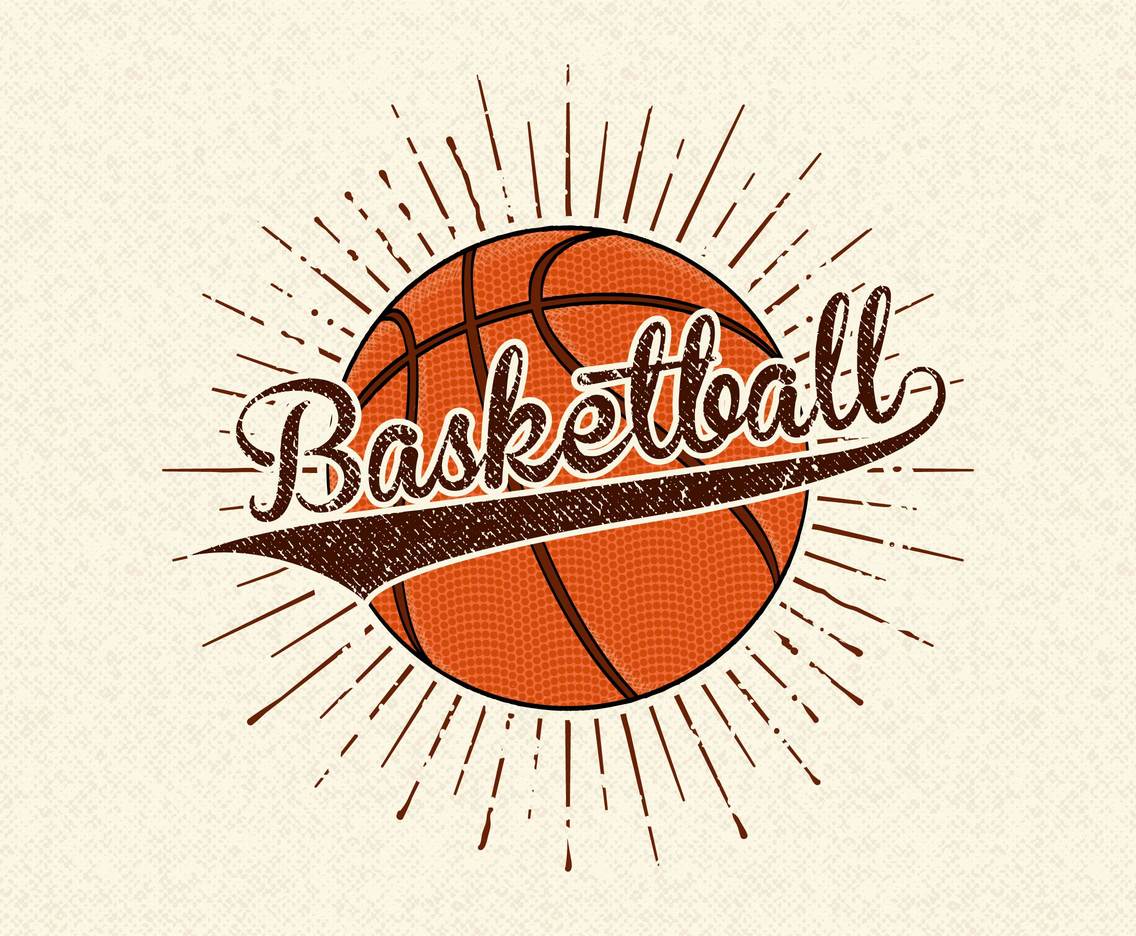 1136x936 Retro Basketball Vector Background Vector Art Graphics