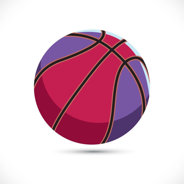 640x640 Colored Basketball Vector Illustration Sport Basketball Vector Art