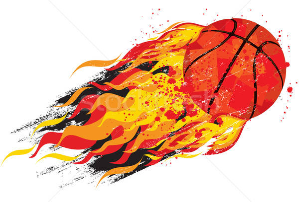 600x407 Flaming Basketball Vector Illustration Zackery Blanton