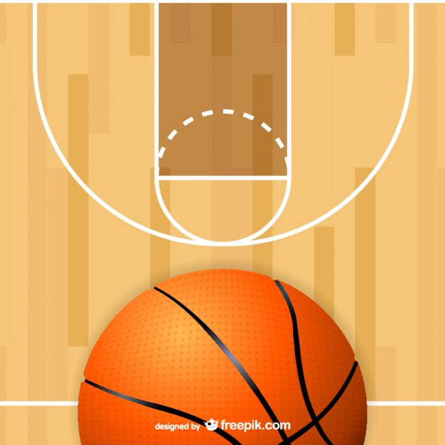626x626 Basketball Court Ball Free Vector