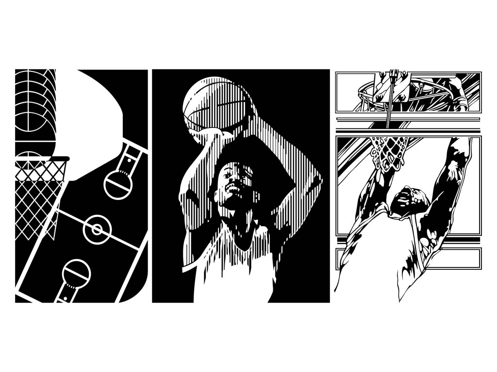 1024x765 Basketball Vectors Vector Art Graphics