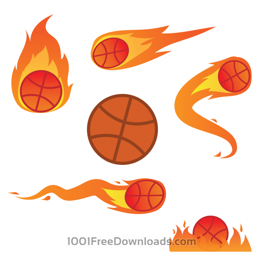 900x900 Free Vectors Basketball On Fire Abstract