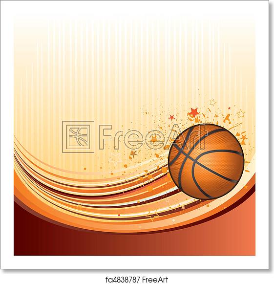 561x581 Free Art Print Of Basketball Vector Background Of Basketball