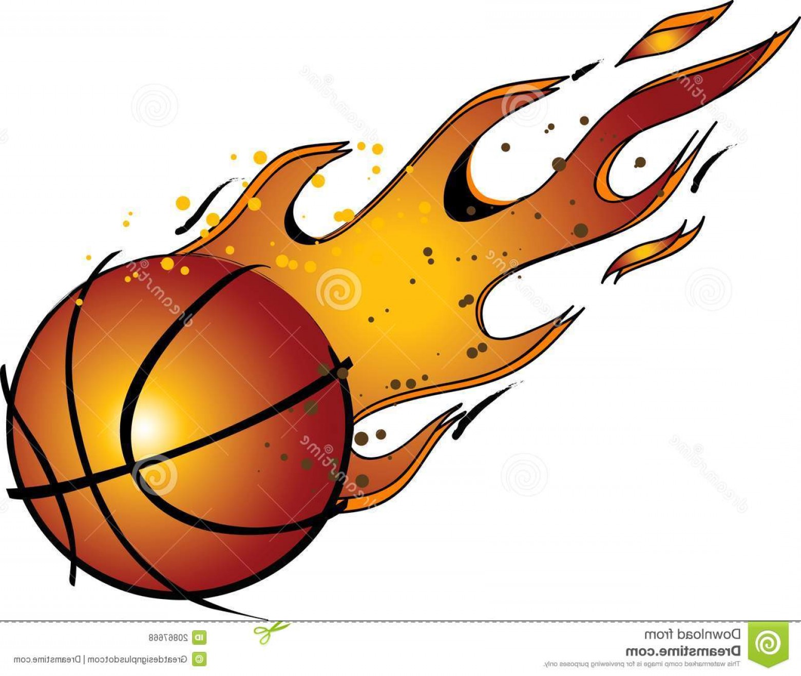 1560x1317 Royalty Free Stock Photos Flaming Basketball Vector Clip Art Image