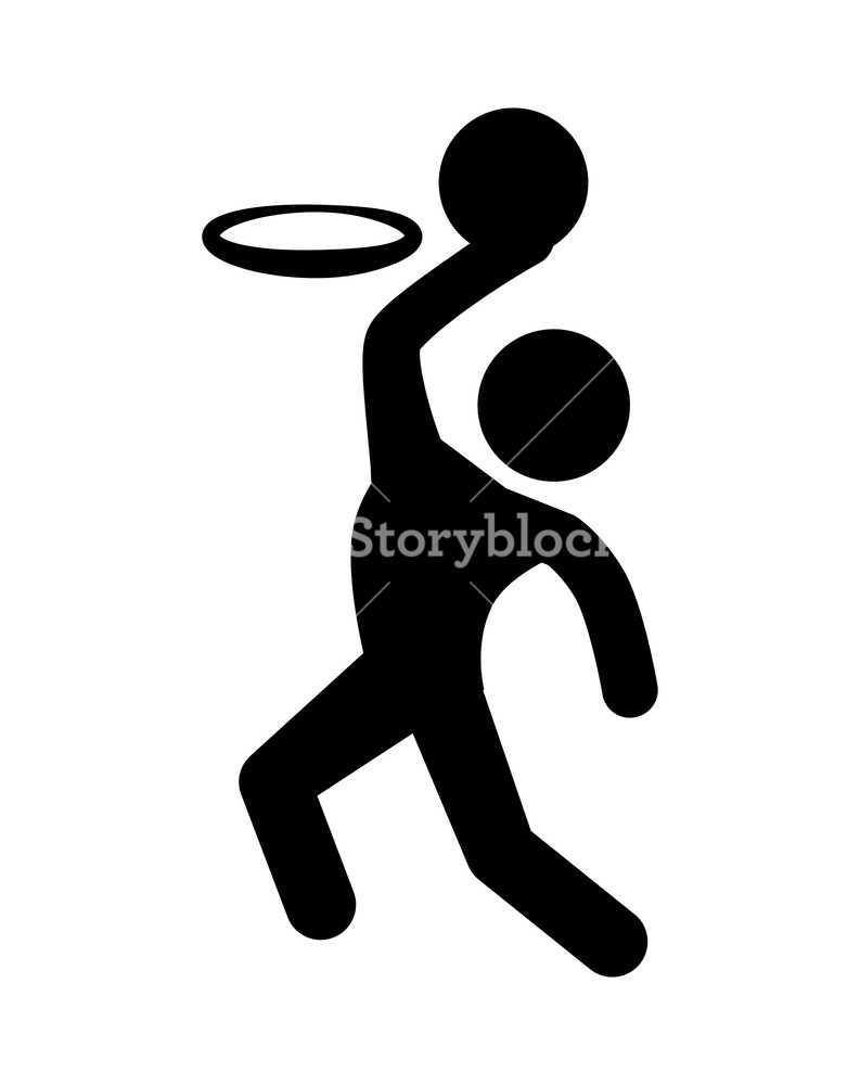 793x1000 Man Silhouette Practicing Basketball Vector Illustration Design