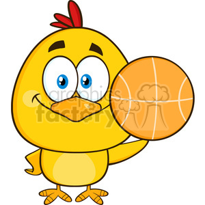 300x300 Royalty Free Rf Clipart Illustration Cute Yellow Chick Cartoon