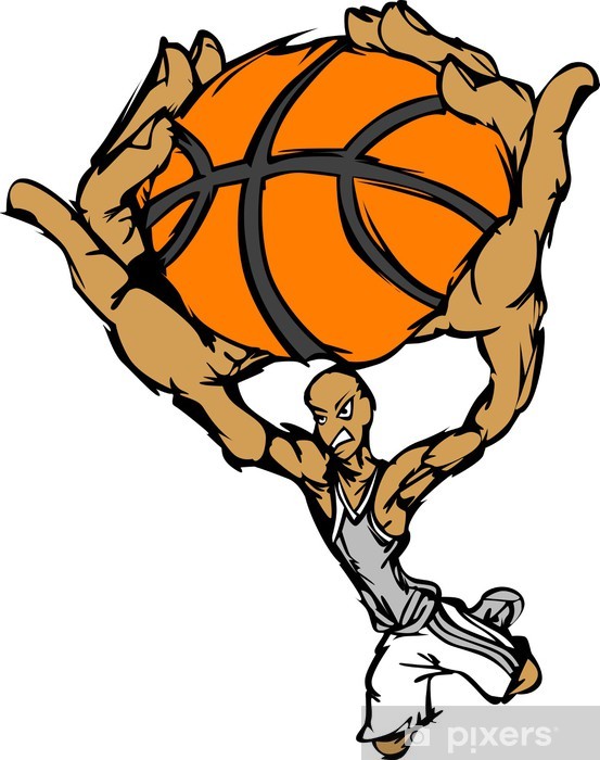 553x700 Basketball Player Cartoon Dunking Basketball Vector Illustration
