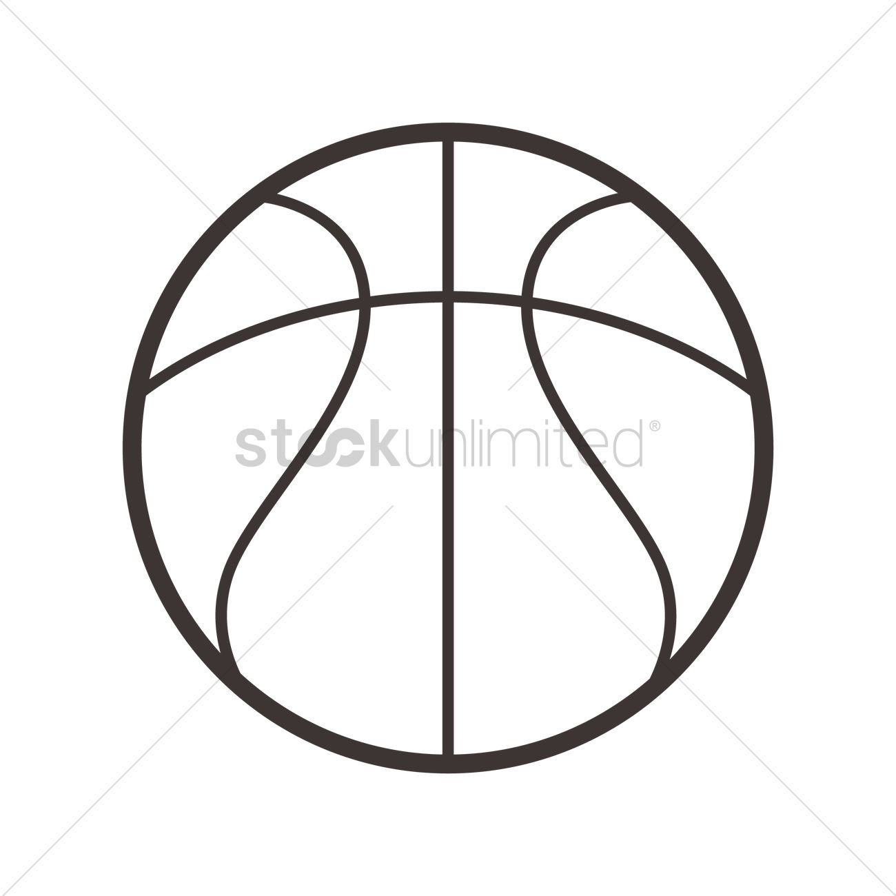 1300x1300 Basketball Vector Image