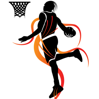 Basketball Vector Art Group With Items 340x340 Basketball Vector Art Group With Items