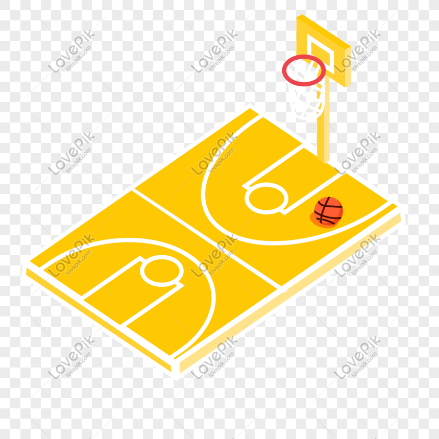 Hand Drawn Basketball Court With Basketball Vector Png 860x860 Hand Drawn Basketball Court With Basketball Vector Png