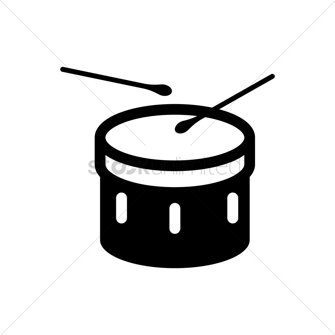 Bass Drum Vector Image 1300x1300 Bass Drum Vector Image