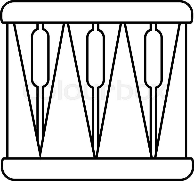 Bass Drum Icon Outline Illustration Stock Vector Colourbox 800x747 Bass Drum Icon Outline Illustration Stock Vector Colourbox