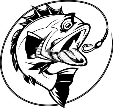 Cartoon Illustration Of A Bass Chasing A Hook Vinyl Projects 380x363 Cartoon Illustration Of A Bass Chasing A Hook Vinyl Projects