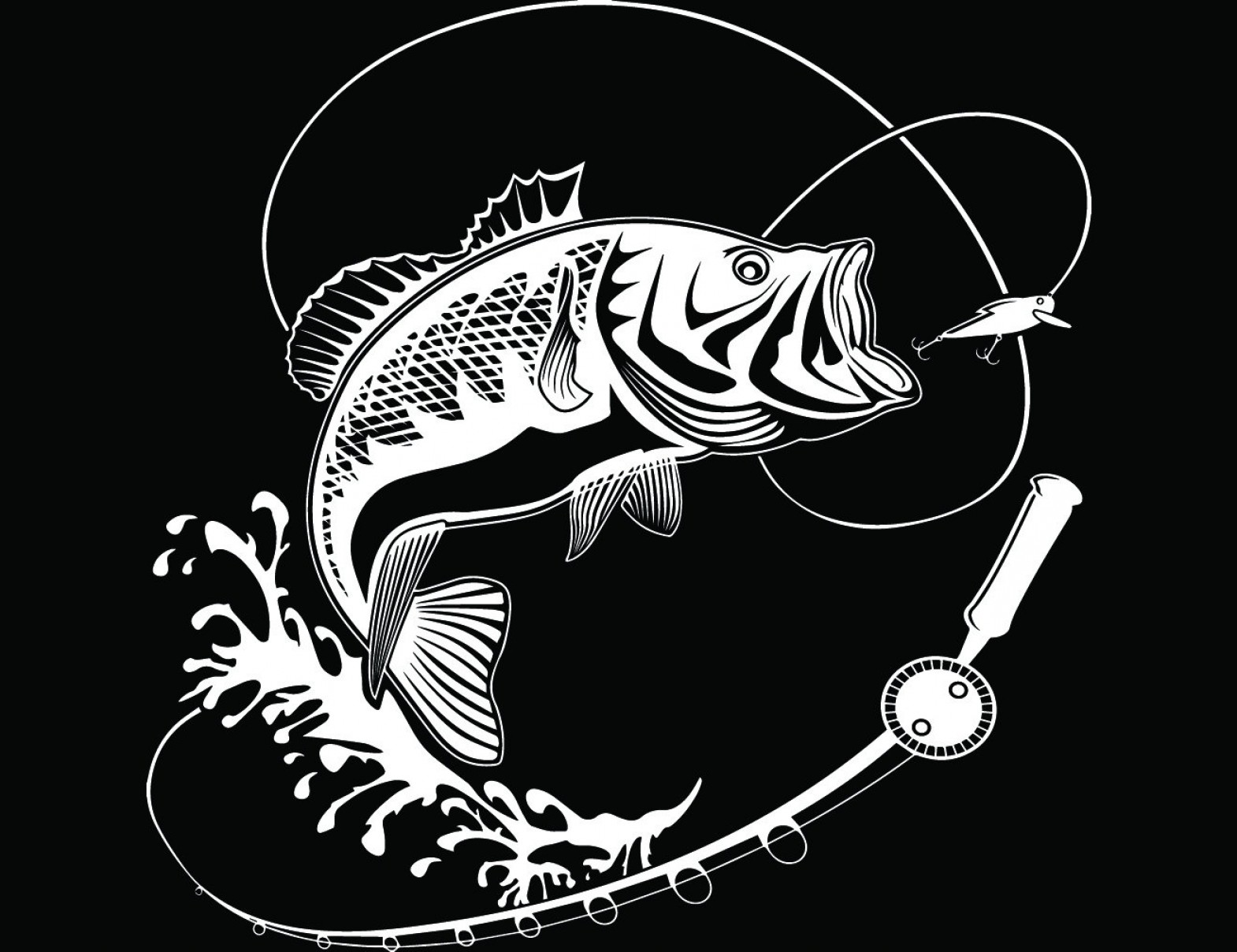 Download Bass Fish Logo Vector at Vectorified.com | Collection of ...