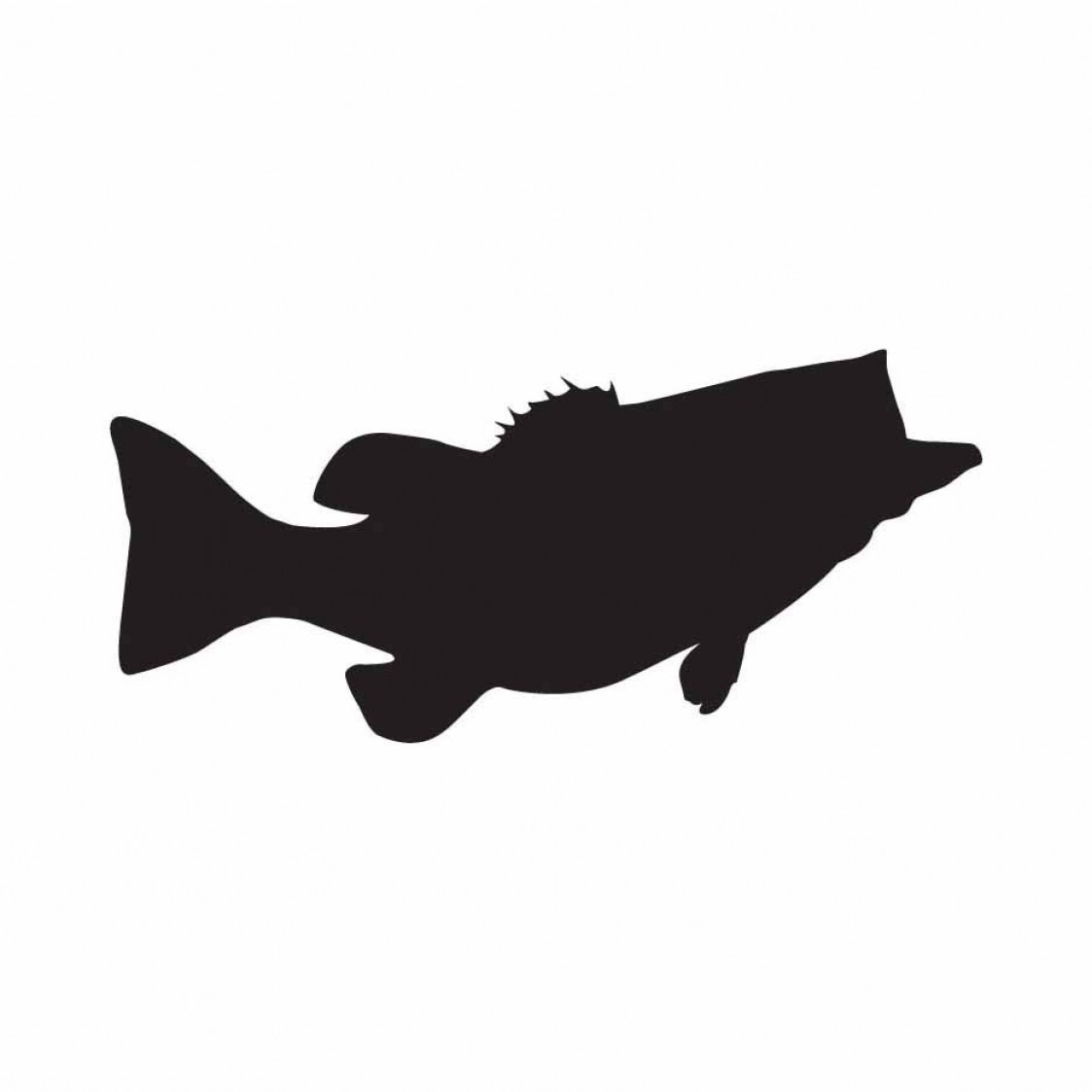 Bass Silhouette Vector at Vectorified.com | Collection of ...