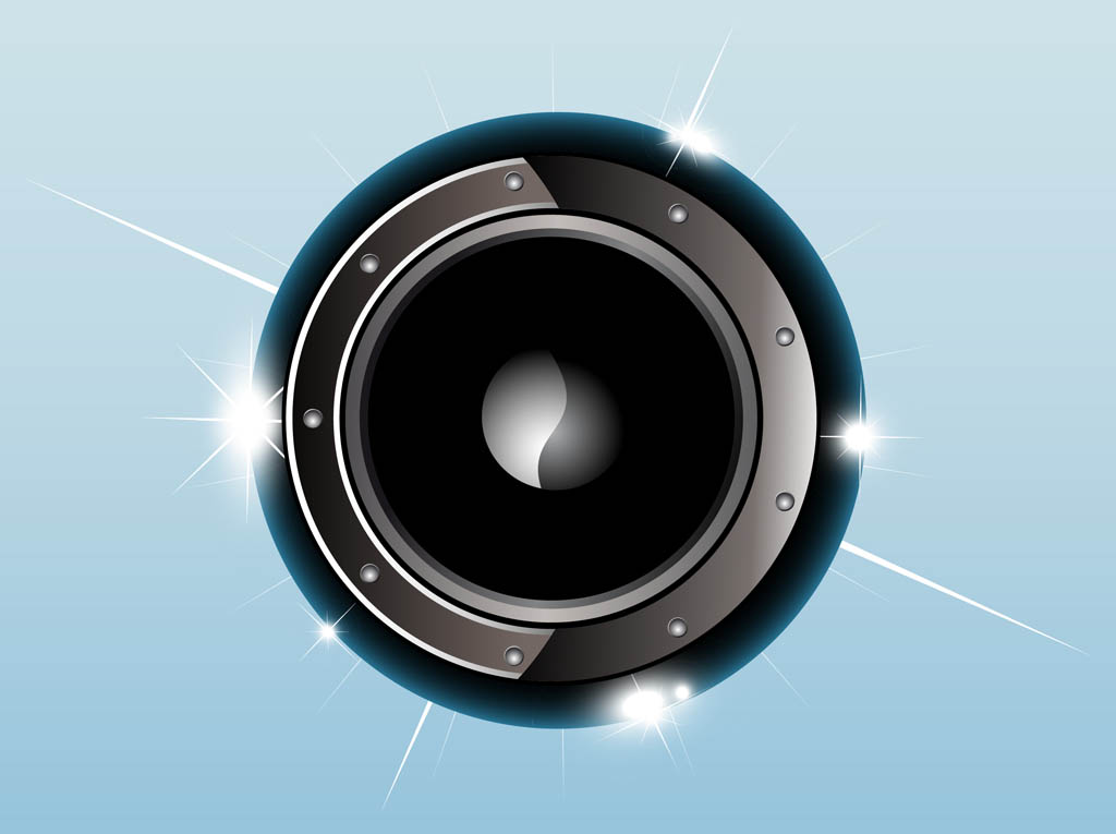 1024x765 Shiny Speaker Vector Vector Art Graphics