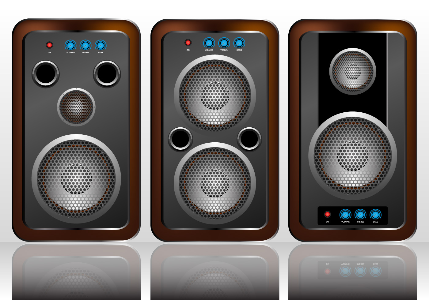 1400x980 Speaker Vector Set