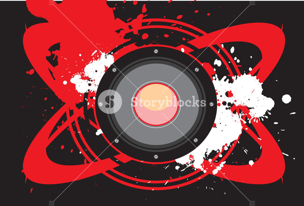 1000x677 Vector Bass Speaker Royalty Free Stock Image