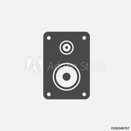 500x500 Speaker Vector Icon For Music Loud Speaker Bass