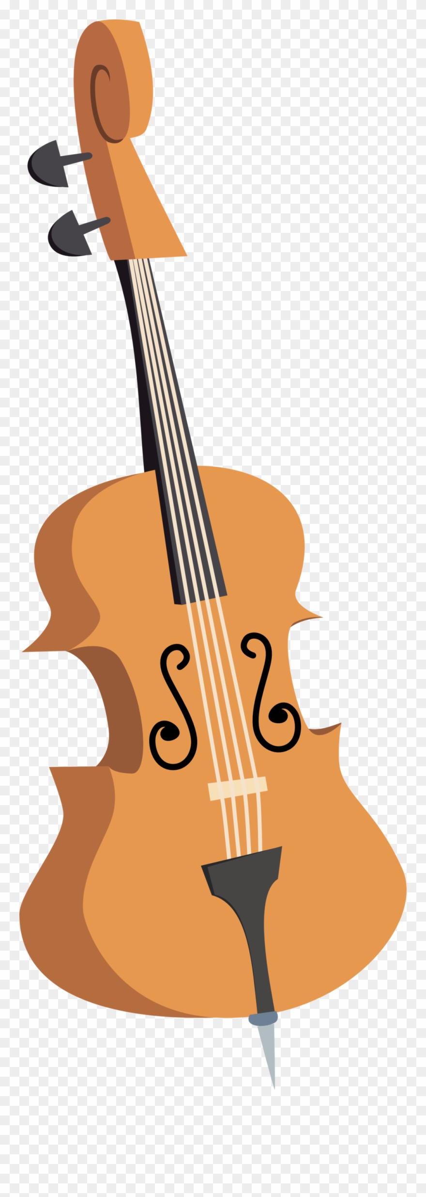 880x2468 Cello Vector Clipart Royalty Free Download