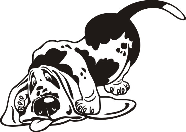 600x426 Basset Hound Vector Graphic Design Vector