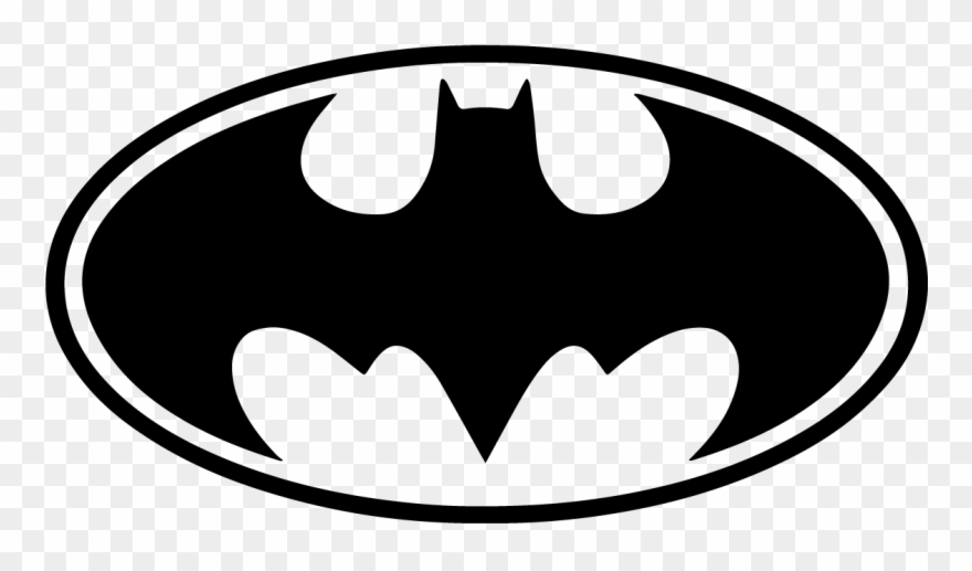 880x517 Batman Bat Signal Logo White Black Vector Symbol