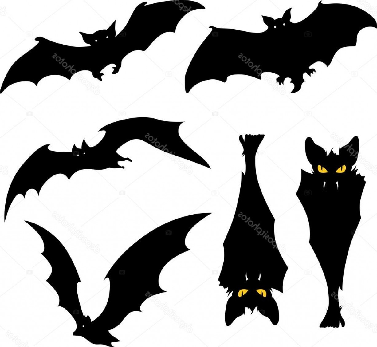 Download Bat Silhouette Vector at Vectorified.com | Collection of ...