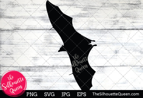 580x401 Bat Silhouette Vector Graphic