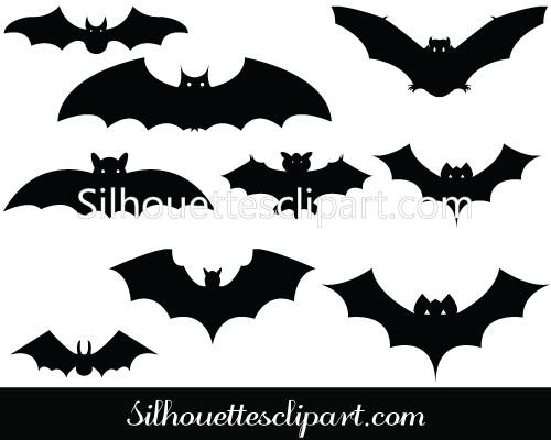 500x400 Bat Silhouette Vector Graphics Download Free Silhouettes Vector