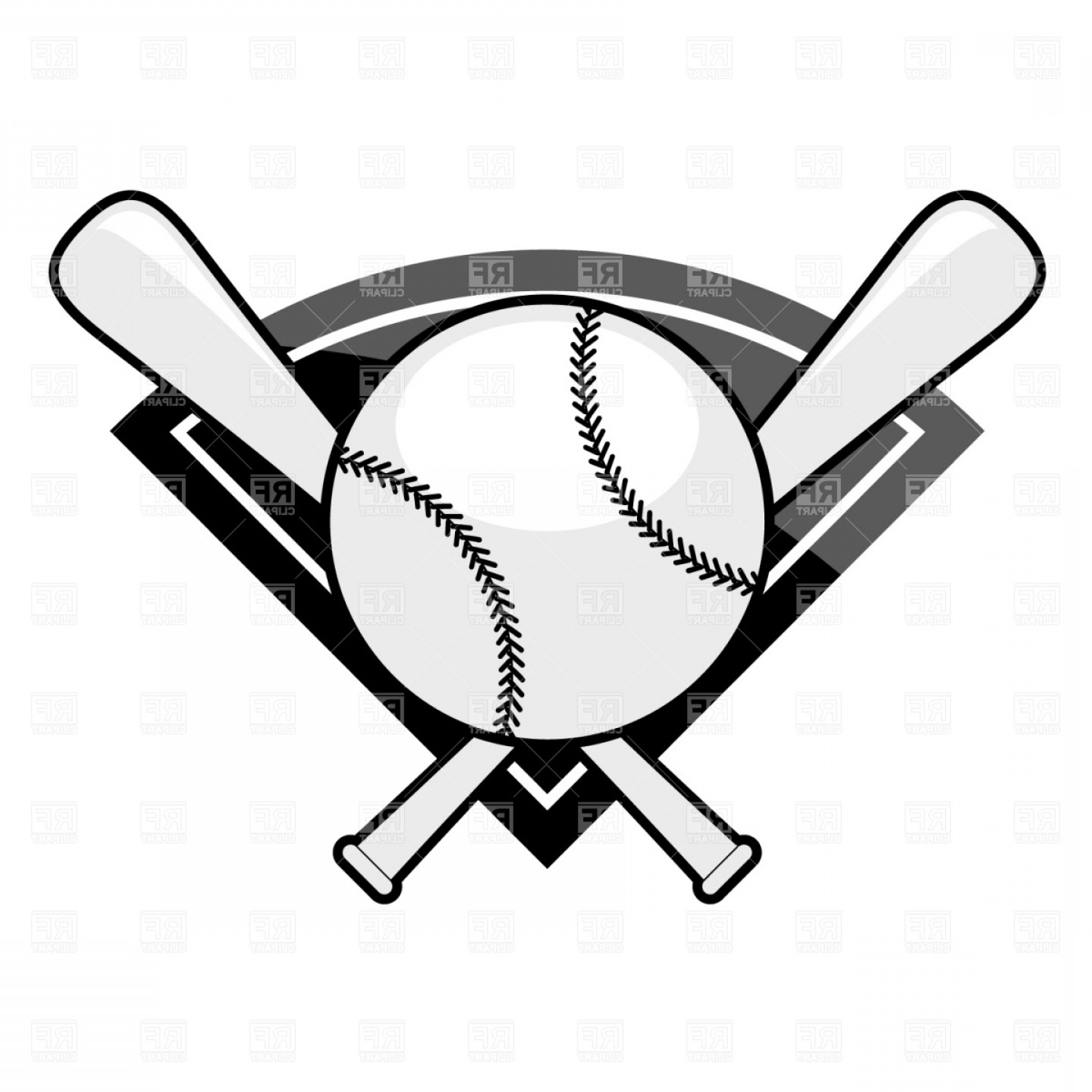 Baseball Emblem Bat And Ball Vector Clipart Handandbeak 1440x1440 Baseball Emblem Bat And Ball Vector Clipart Handandbeak
