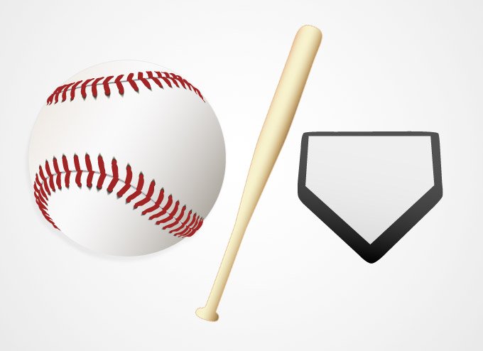 Free Baseball Ball And Bat Vector Graphics 680x494 Free Baseball Ball And Bat Vector Graphics