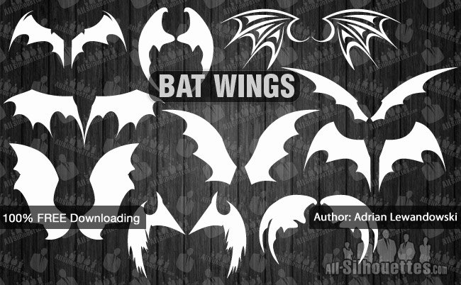 650x402 Free Vector Bat Wings Files, Vectors Graphics