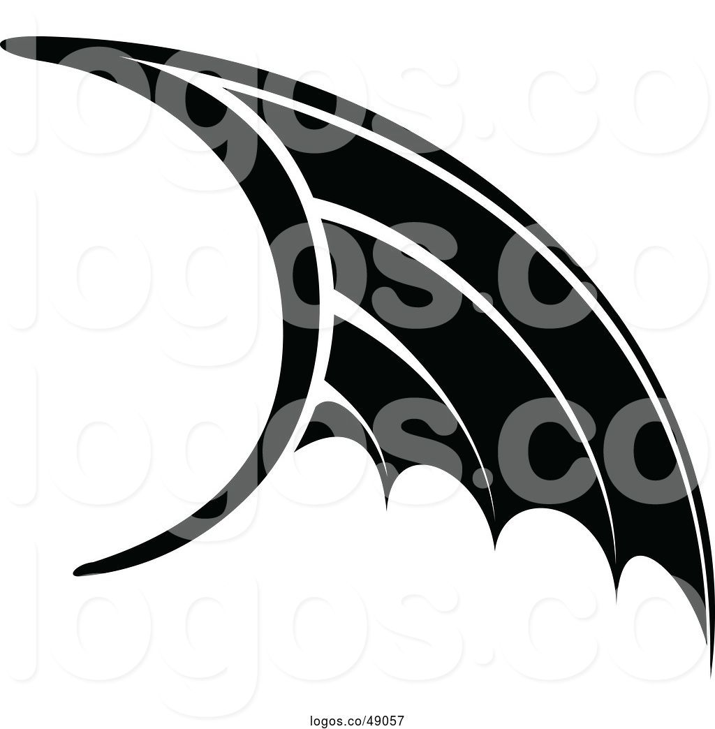 1024x1044 Logo Of Black And White Bat Wing