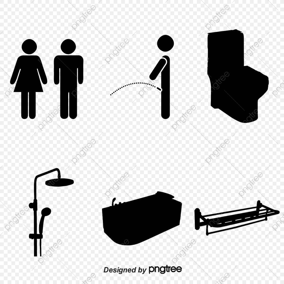 1200x1200 Men Women Disabled Toilet Icon, Vector, Bathroom, Mark Png