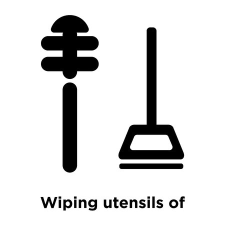 Wiping Utensils Of Bathroom Icon Vector Isolated On White 450x450 Wiping Utensils Of Bathroom Icon Vector Isolated On White