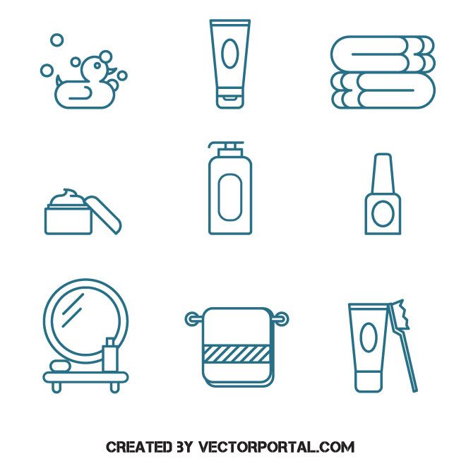 660x660 Bathroom Icon Vector Pack Icons Free Vectors Zen Bathroom