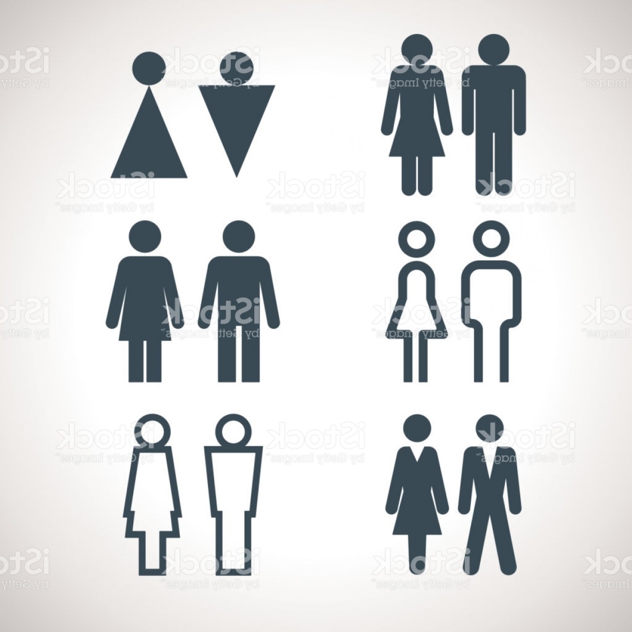 1228x1228 Toilet Indicating Signs Vector Men And Women Wc Directional Sign