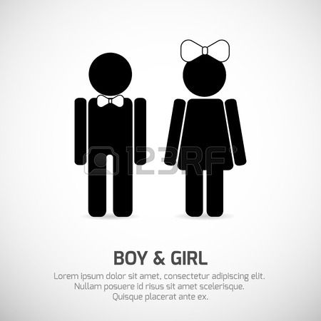 450x450 Stock Vector New In Girl Symbol, Boy, Girl Symbol, Boy